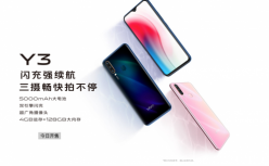 全新三摄vivo Y3上市，开启千元长续航体验
